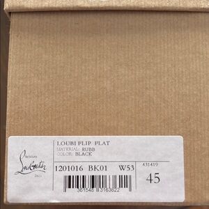 Christian Louboutin Black Flip-Flops